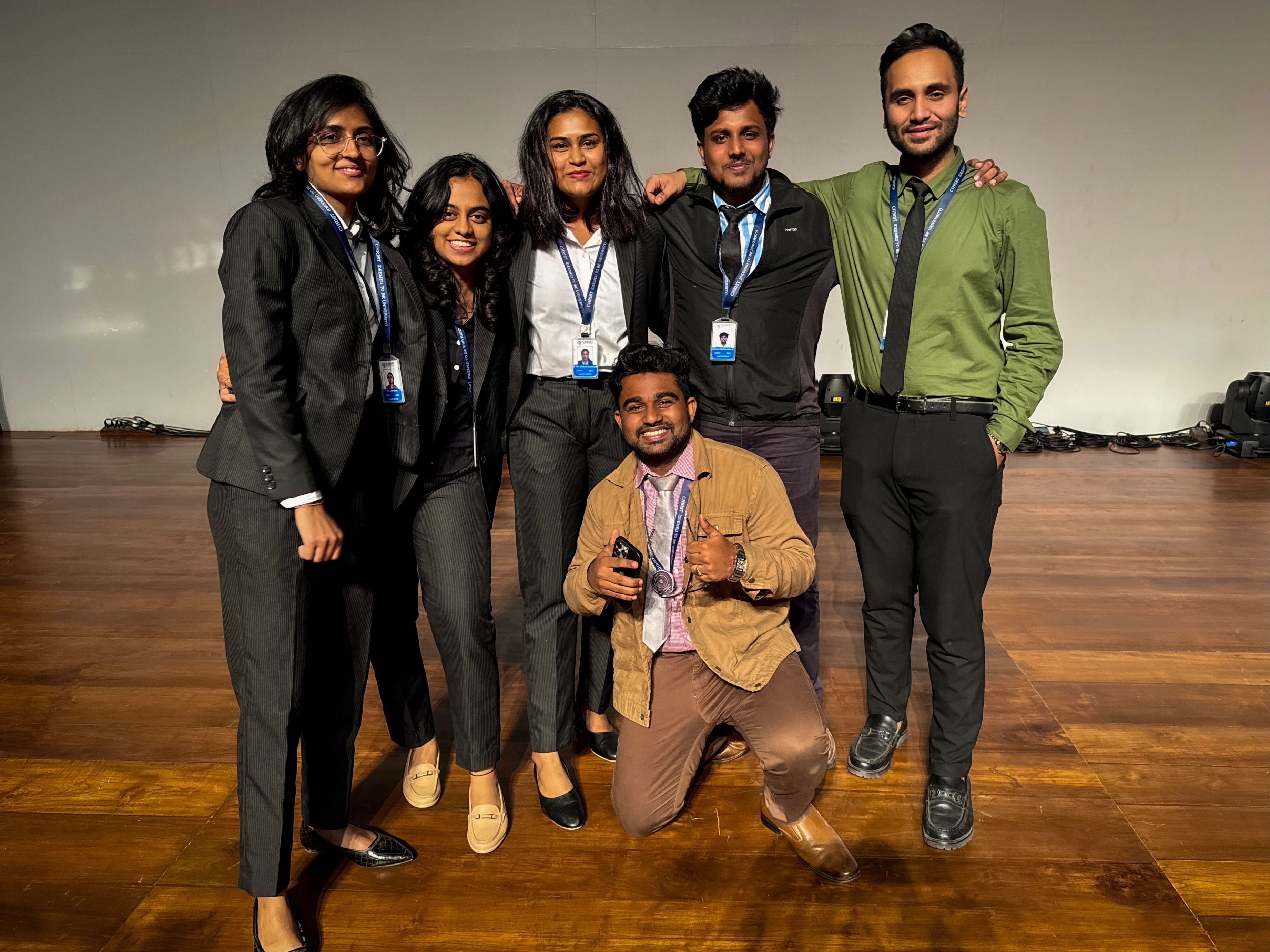 Roshan Rajkumar Sivakumar — formal event Christ University Bengaluru MBA 2024-26