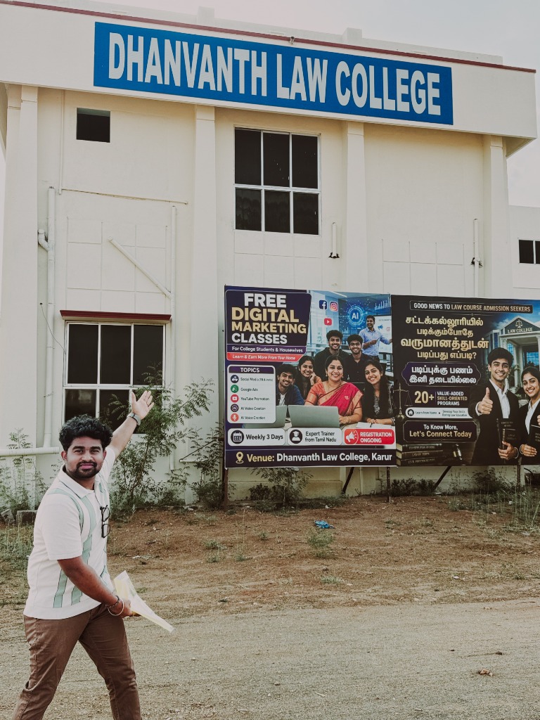 Roshan R Sivakumar Dhanvanth Law College Admission
