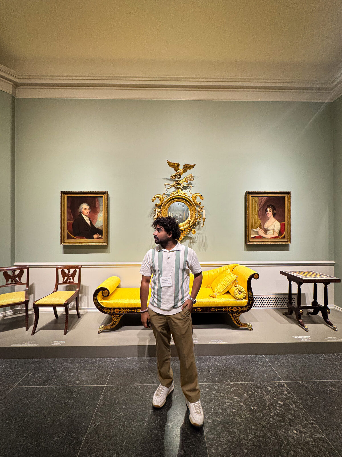 Roshan R Sivakumar at the National Art Gallery, Washington D.C.
