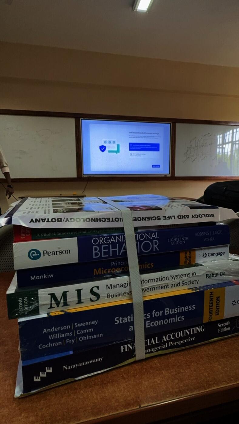 Roshan R Sivakumar's first day as an MBA student at Christ University, Bangalore