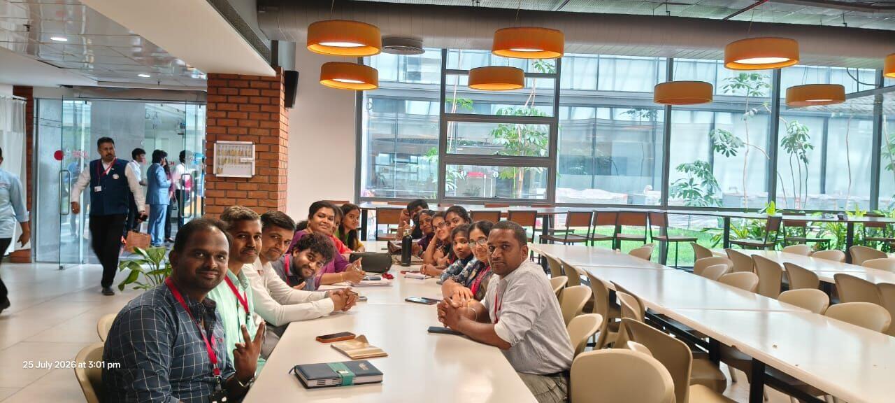 Roshan R Sivakumar brainstorming group photo for the chartering ceremony during Club Officer Training