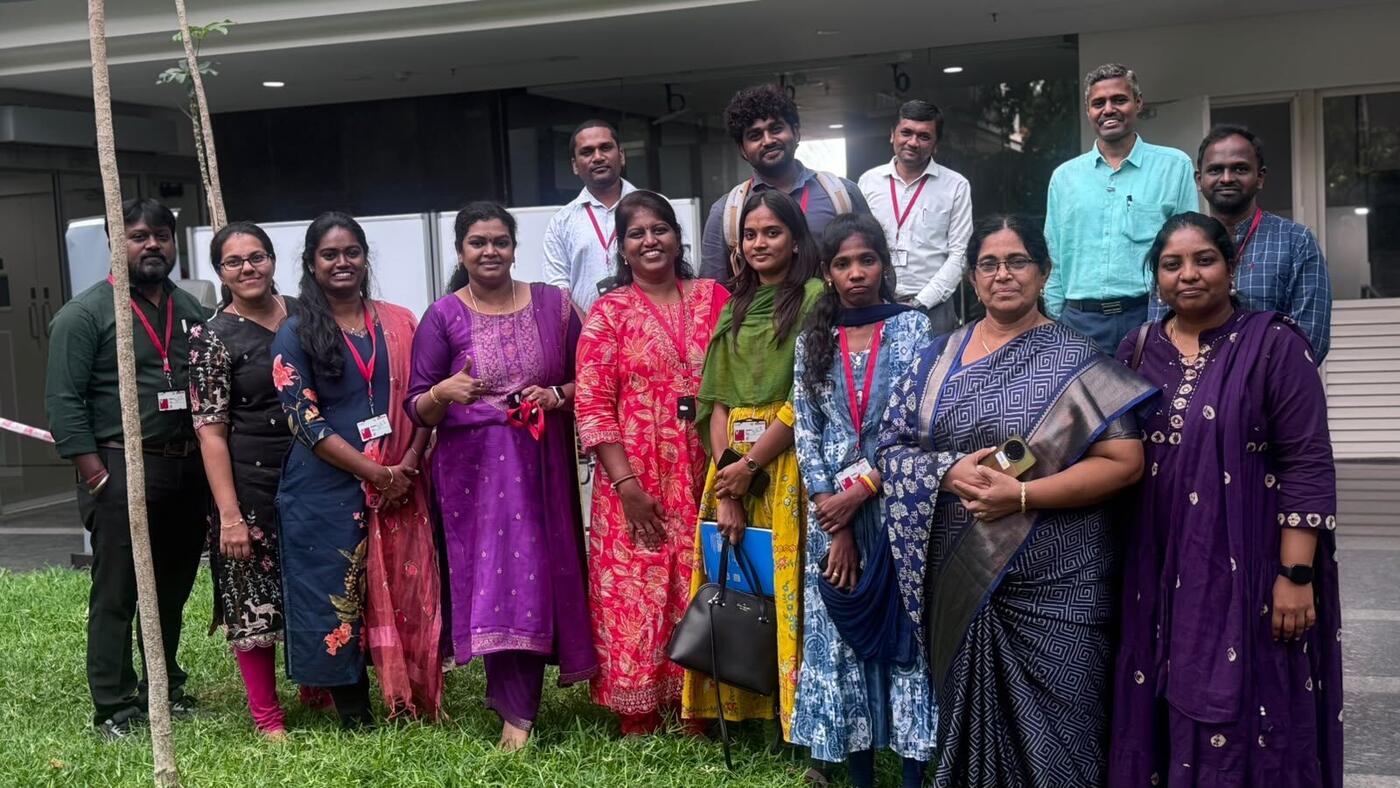 Roshan R Sivakumar with Karur Toastmasters during the Toastmasters International District 230 Club Officer Training