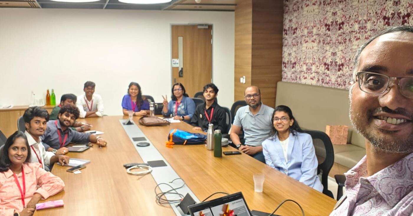 Roshan R Sivakumar, Vice President of Membership, group selfie at the Toastmasters International District 230 Club Officer Training