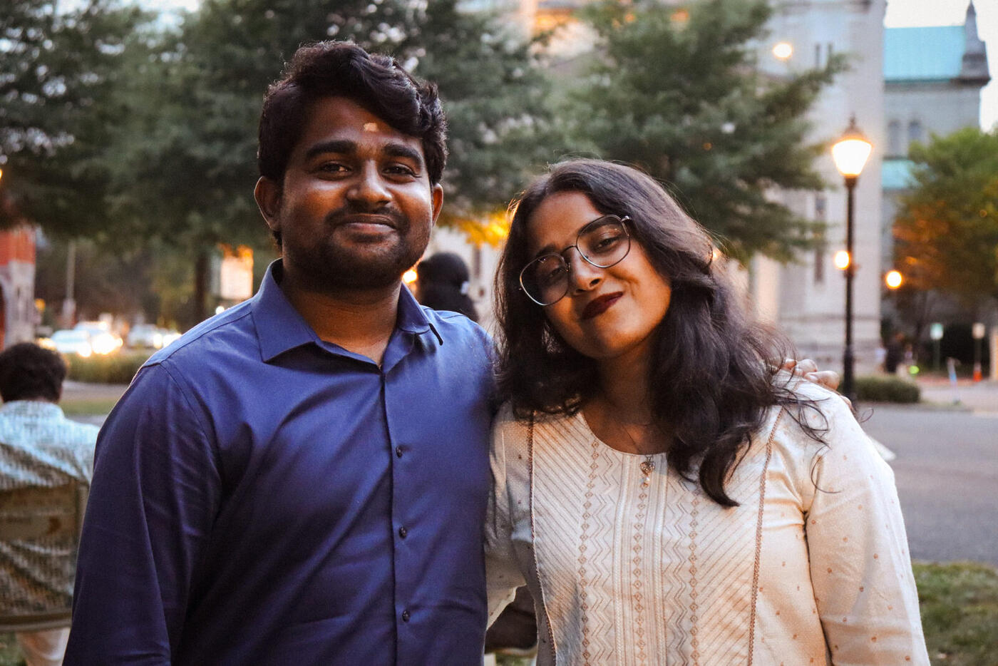 Roshan R Sivakumar with his buddy Sharon at VCU