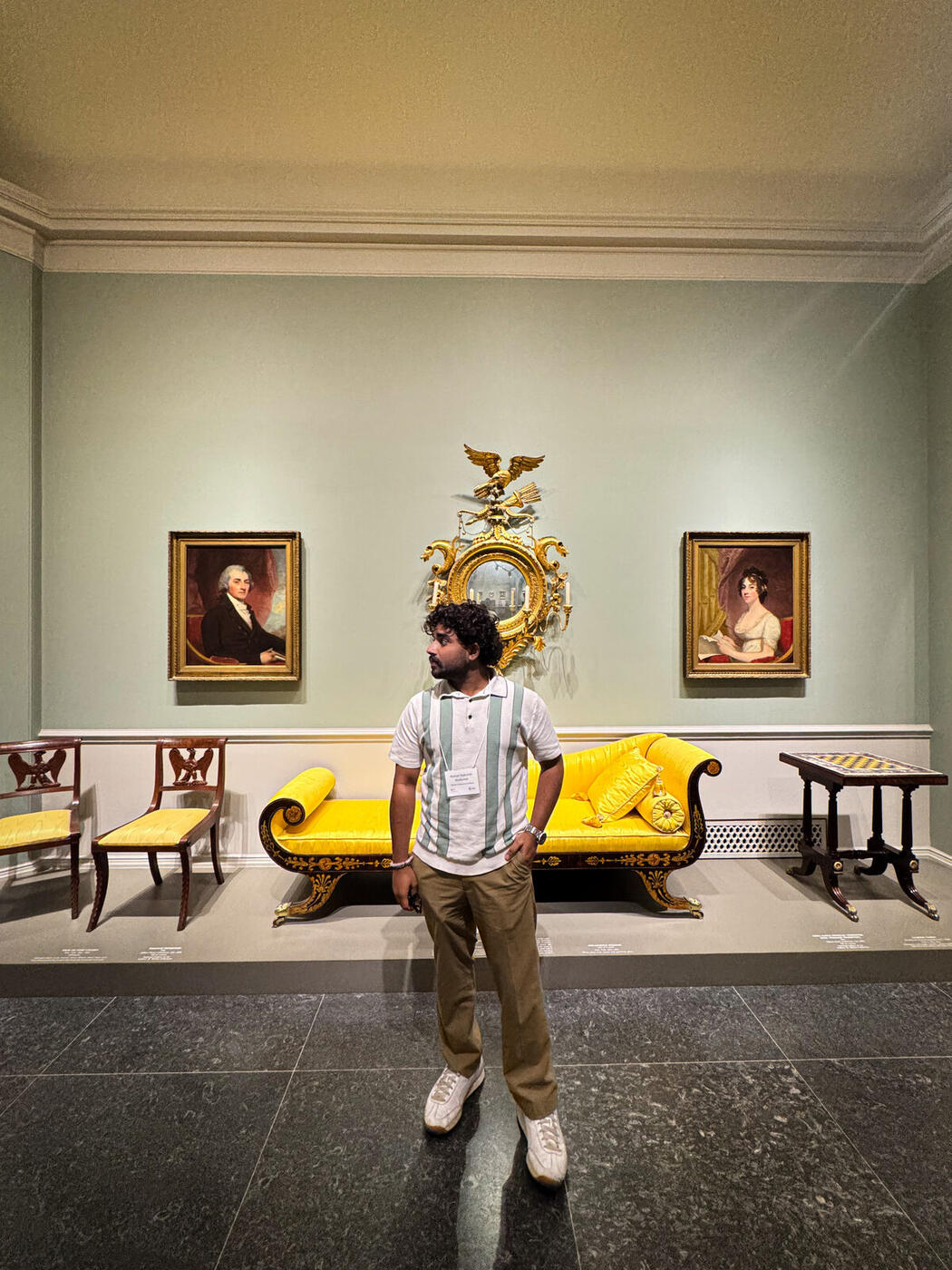 Roshan R Sivakumar at the National Art Gallery, Washington D.C.